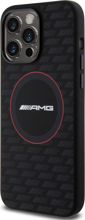 Produktbild Mercedes AMG AMHMP15L23SMRK iPhone 15 Pro 6.1" czarny/black hardcase Silicone Carbon Pattern MagSafe (Apple iPhone 15 Pro)