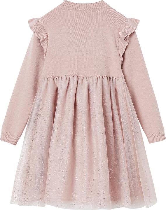 Vertbaudet Festliches Mädchen Strickkleid mit Tüll (158)