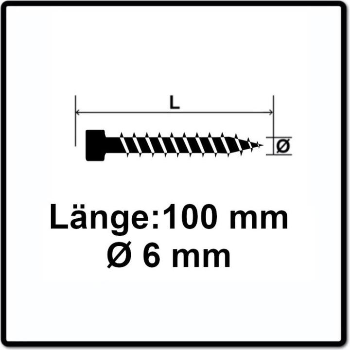 Produktbild Spax Zylinderkopfschrauben (100 Schrauben pro Stück)