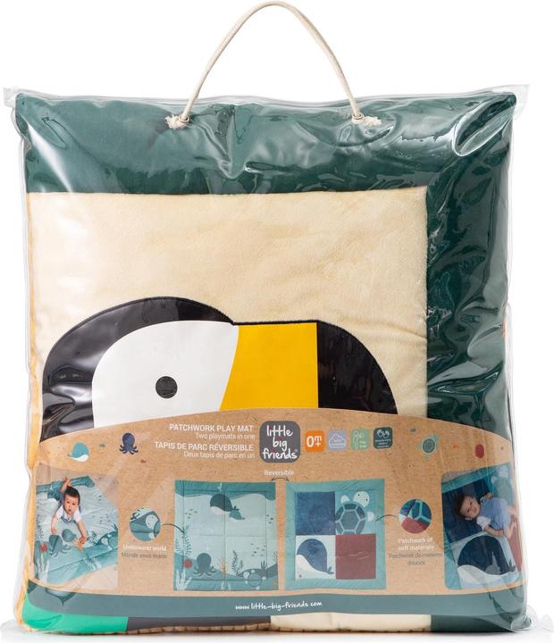 Actual product image Little Big Friends Jungle play mat 100 x 100 cm (100 x 100 cm)