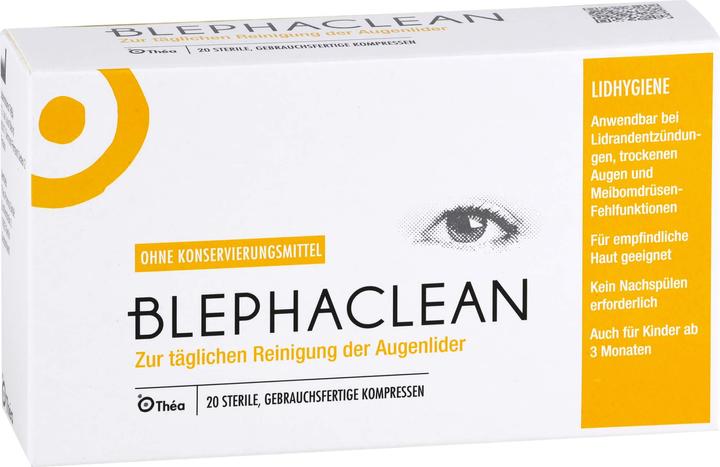 Produktbild Théa BLEPHACLEAN sterile Kompressen zur Lidreinigung, 20 St. Kompressen