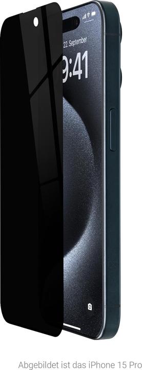 Produktbild Artwizz PrivacyGlass Bildschirmschutz iPhone 16 Pro (1 Stück, Apple iPhone 16 Pro)