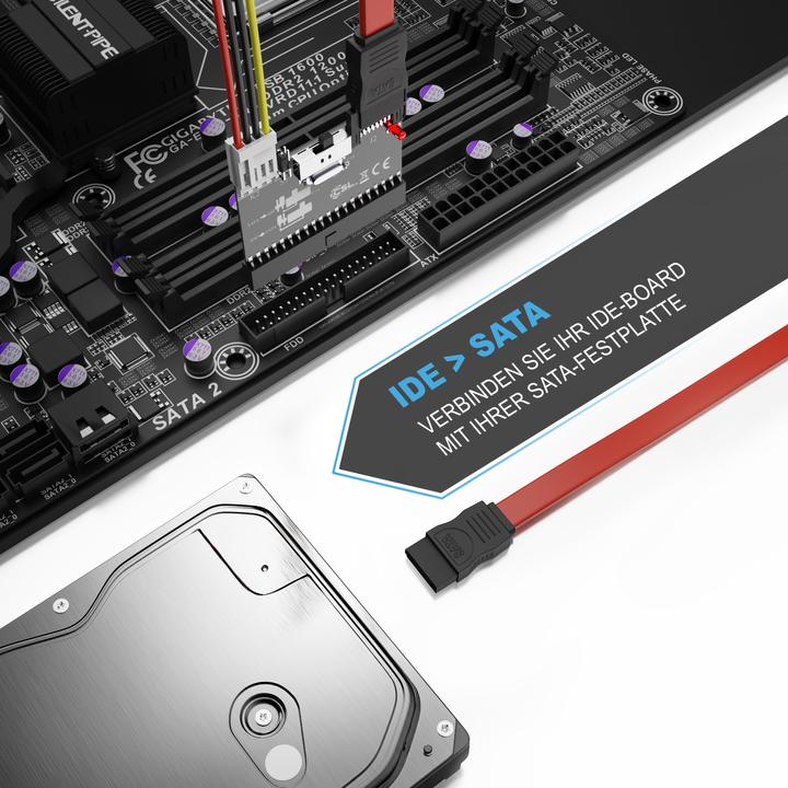 Immagine prodotto CSL Convertitore da IDE a SATA SATA a IDE - HDD CD DVD - bidirezionale