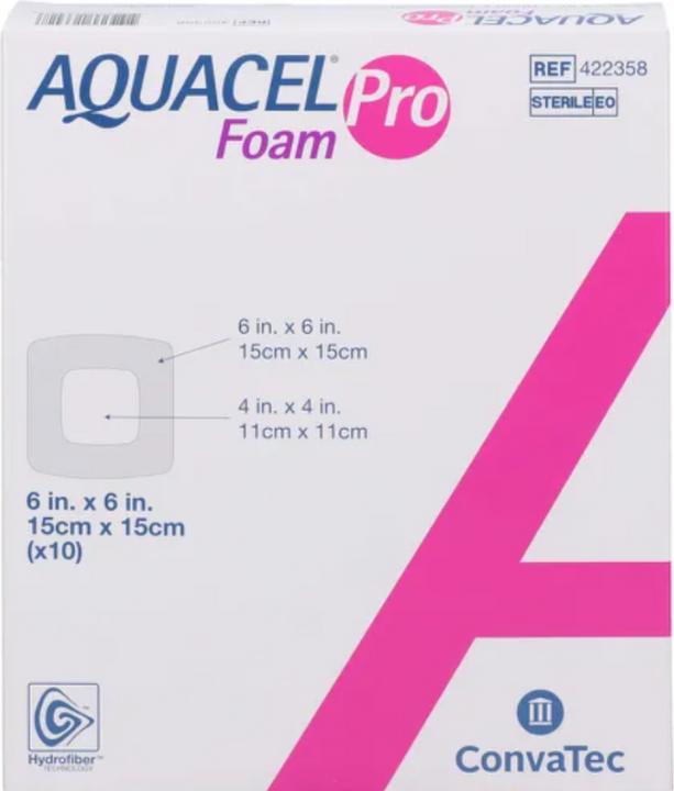 Aquacel Ag AQUACEL Foam Pro 15x15cm 10 Stk