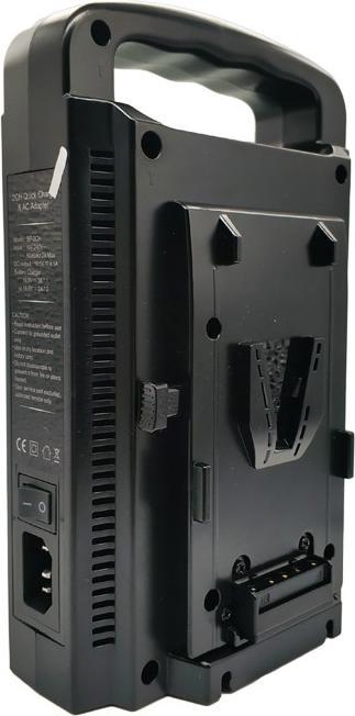 Actual product image Acconic Dual V-Mount Charger f. Sony BP-95W BP-GL65 BP-190WS with 4-pin XLR cable