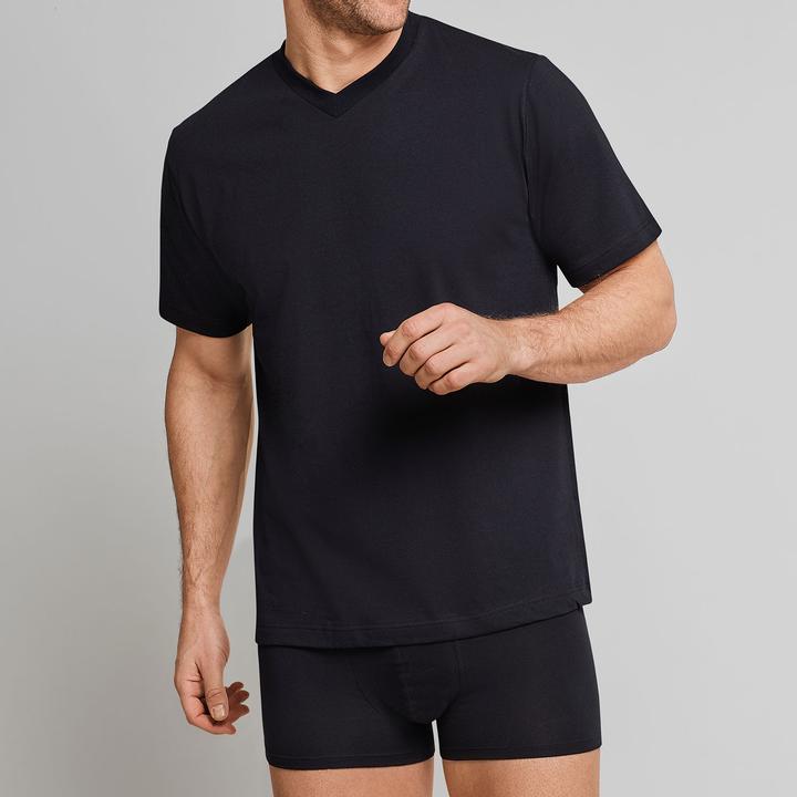 Immagine prodotto Schiesser Confezione da 2 camicie American da uomo con scollo a V, 100% cotone (S)
