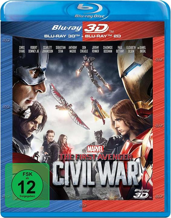 Image du produit Disney Interactive Studios The First Avenger : Civil War (Blu-ray, Blu-ray 3D, 2016, Allemand)