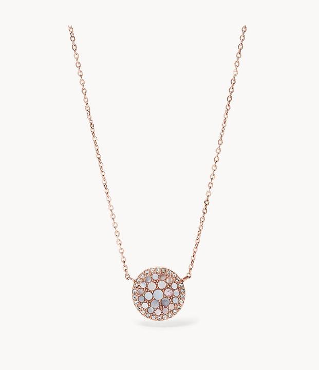 Produktbild Fossil Pearl Disc Pendant (Edelstahl, 50 cm)