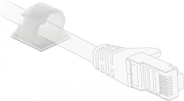 Actual product image Delock Cable Holder Natural (Pack of 10)