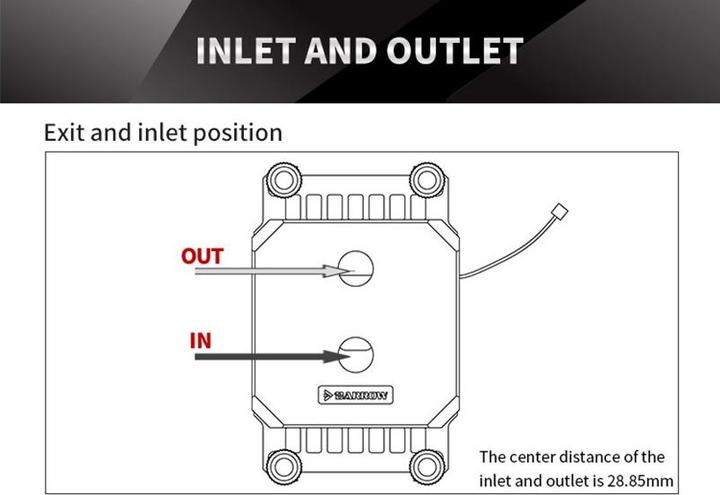 Produktbild Barrowch AMD AM4 platform special jetting type micro waterway CPU water block
