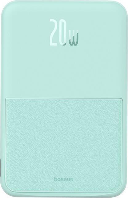 Produktbild Baseus Powerbank MagPro Magnetic 5000mAh 20W, MagSafe (mint) (10000 mAh, 20 W, 37 Wh)