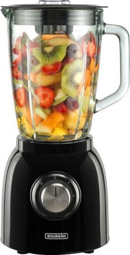Actual product image Bourgini Nostalgic Blender Black 1.5L (600 W)