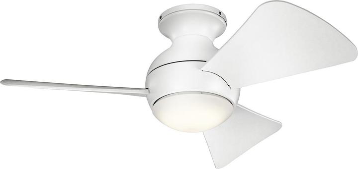 Image du produit Elstead Lighting Sola ventilateur de plafond silencieux avec lumière LED Ø86cm + télécommande Argent