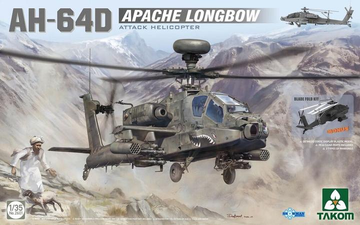 Actual product image Takom Ah-64d Apache Longbow Attack Helicopter