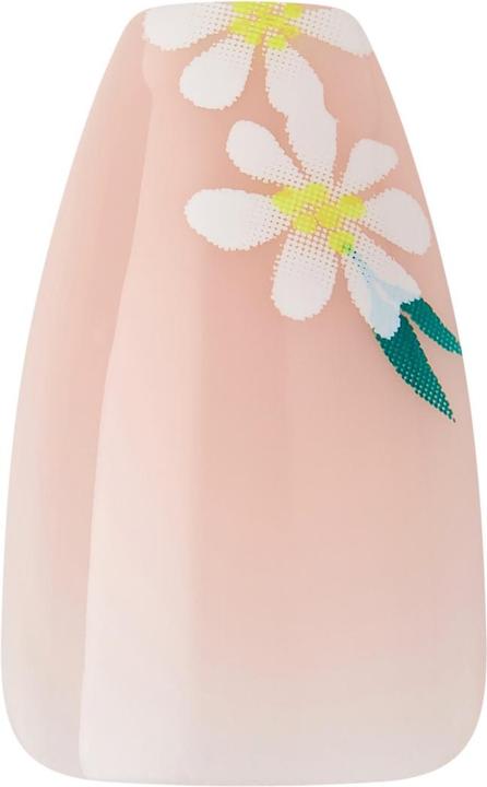 Immagine prodotto KISS Voguish Fantasy Press-On Nails Light Nude Medium Size Coffin Shape Include 28 chiodi 2G Colla 1 (Nudo chiaro)