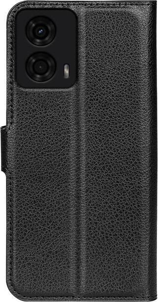 Actual product image MU Classic Litchi Leather Bookcover Series (Motorola Moto G04, Motorola Moto G24, Motorola Moto E14)
