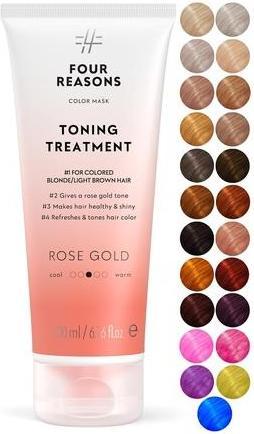 Actual product image Four Reasons Color Mask Rose Gold Toning Treatment Color Depositing Conditioner 6.76 fl oz (200 ml)