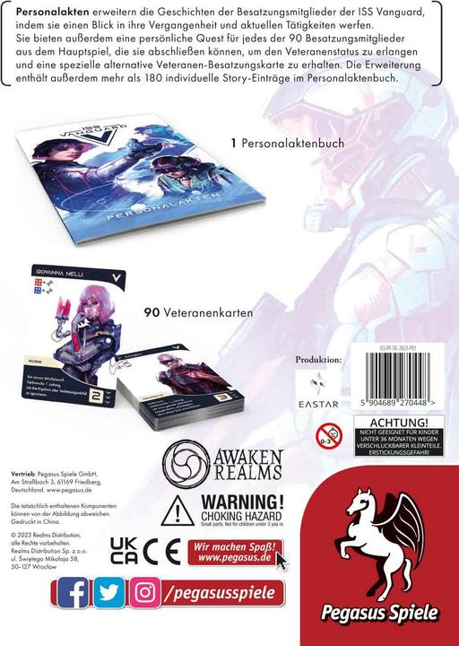 Actual product image Pegasus ISS Vanguard: Personnel files extension EN (German)
