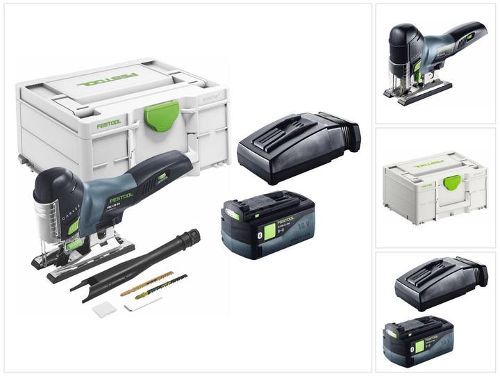 Actual product image Festool CARVEX PSC 420-Basic 18 V 120 mm seghetto alternativo a batteria senza spazzola + 1x