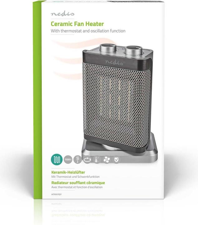 Actual product image Nedis Compact ceramic fan heater (1500 W)