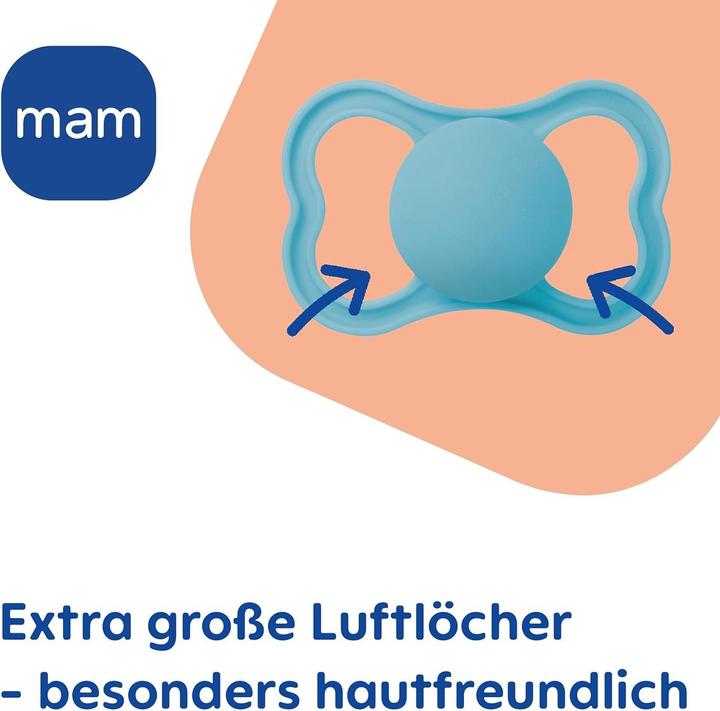 Produktbild MAM Supreme Silikon Schnuller, 2 Stück, 6-16 Monate (2 x, 6 - 16 Monate)