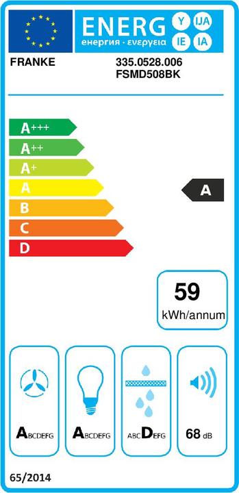 Energie-Label Franke FSMD508BK (Wandhaube)