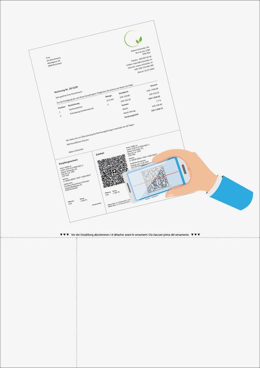 Image du produit Dataform Formulaires de factures pour factures QR Premium papier recyclé (500 x)