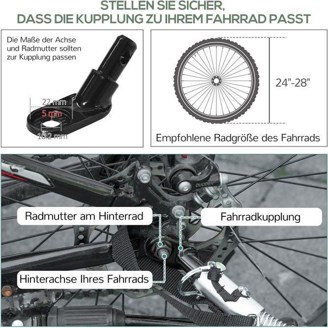 Produktbild Swisshandel24 2-in-1 Fahrradanhänger Lastenanhänger Transportanhänger für Fahrrad mit 20 Zoll-Luftreifen 40 kg Bel