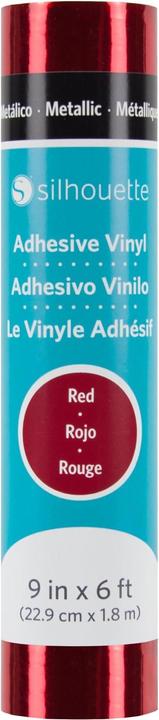 Actual product image Silhouette Metallic vinyl red