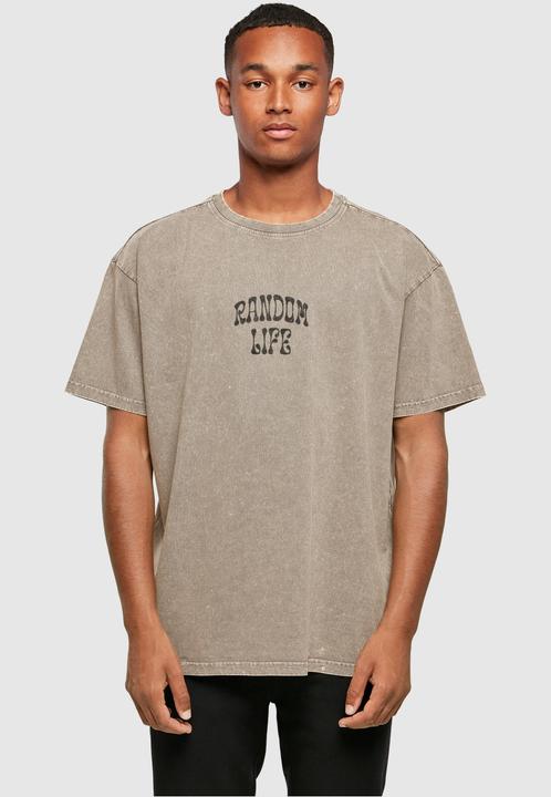 Actual product image Merchcode Random Life Acid Washed Heavy Oversized Tee - 112665 (XXL)