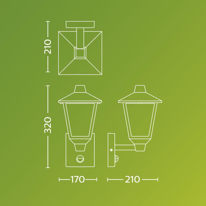 Actual product image Philips Outdoor Kinno (E27, IP44)