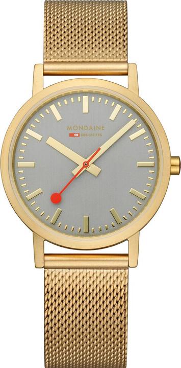 Immagine prodotto Mondaine Classico - Ispirato alla natura - IP Oro (Orologio da polso analogico, 36 mm)