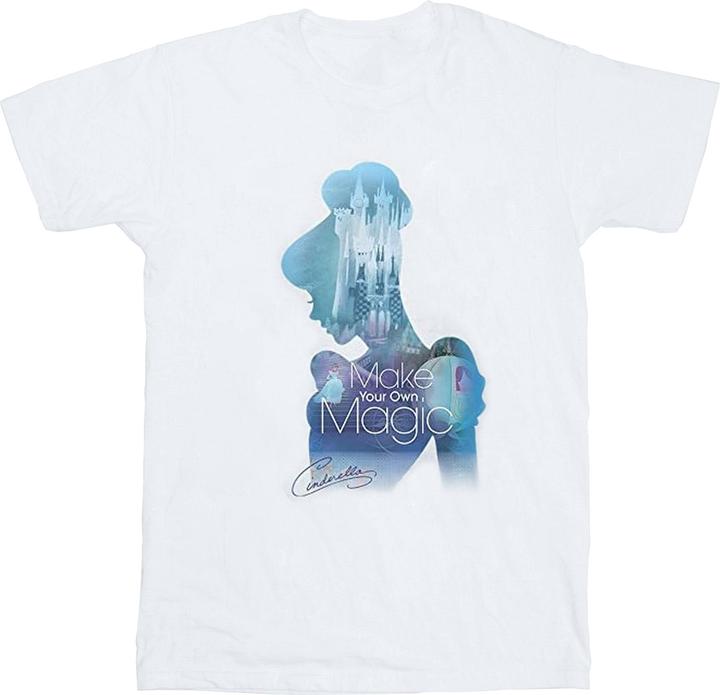 Cinderella Mädchen Make Your Own Magic Silhouette TShirt aus Baumwolle (152, 158)