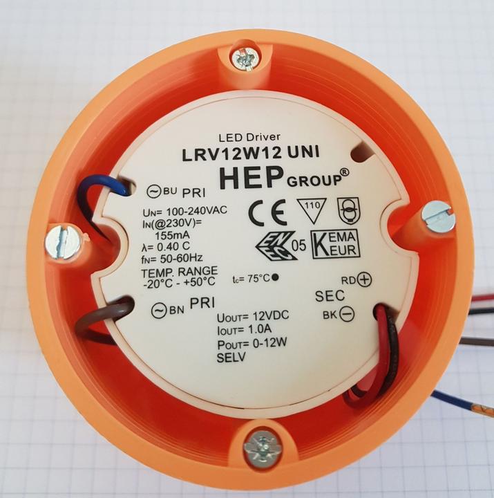 Produktbild Synergy 21 HEP Netzteil - 12V 12W - für Unterputzdose