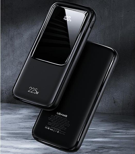 Image du produit Usams PB58 10000 mAh Power Bank Noir (10KCD16101) (10000 mAh, 22.50 W, 37000 Wh)