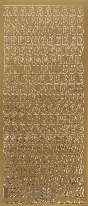Produktbild Meyco Reliefsticker "Grossbuchstaben"