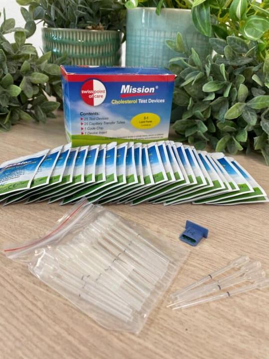 Immagine prodotto Swiss point of care Strisce per il test del colesterolo Mission 3 in 1 (Misuratore di colesterolo)
