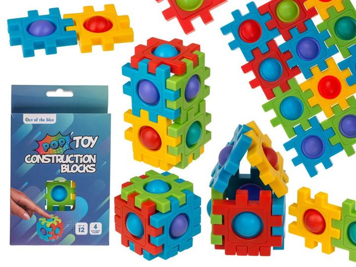 Produktbild Out of the blue Ootb - Fidget Bausteine, ca. 4 cm, 12er Set
