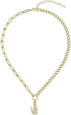 Produktbild Lacoste - Distinctive gold-plated necklace with zircons Crocodile 2040145