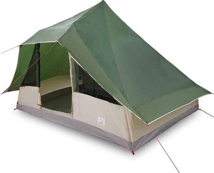 Produktbild VidaXL Familienzelt Tipi Grün 10-Personen Wasserfest (7.40 kg, 9+ Personen)