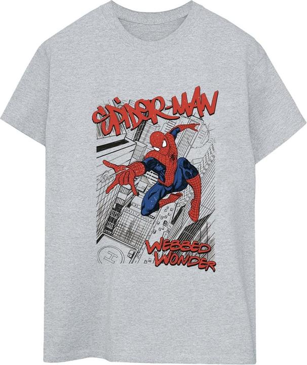 SpiderMan Sketch City TShirt (XXL)