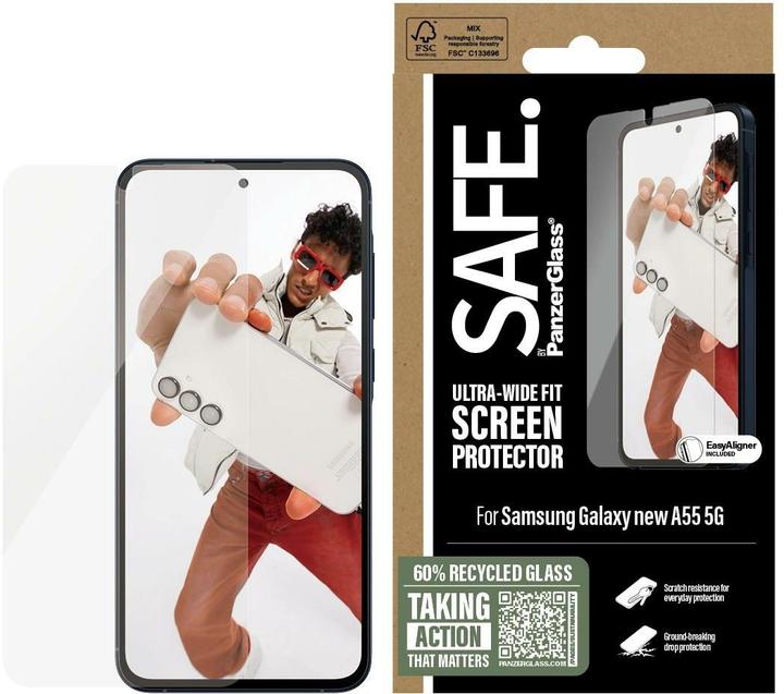 PanzerGlass Safe By Screen (1 pièce(s), Samsung Galaxy A55, Samsung Galaxy A56)