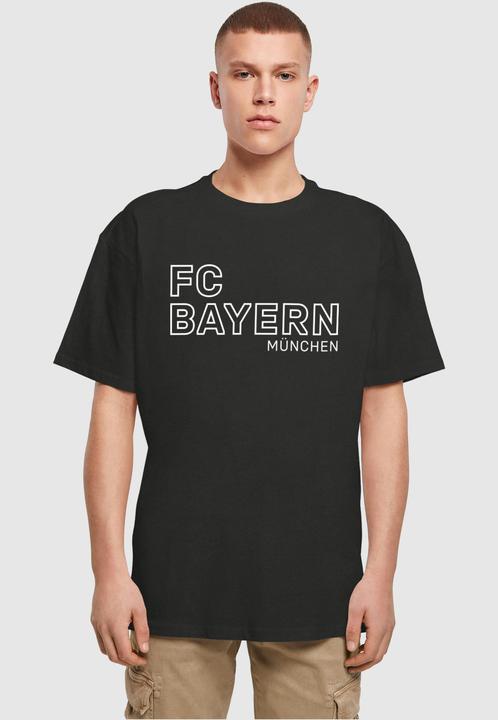 Actual product image FC Bayern München Logo Vertical Heavy Oversized Tee - 115359 (4XL)