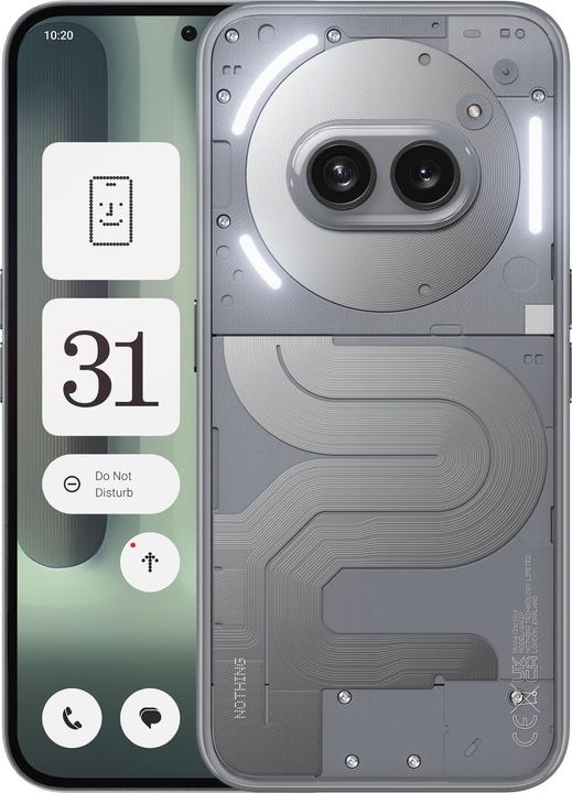 Nothing Telefono (2a) Plus (256 GB, Grigio, 6.70", Doppia SIM, 50 Mpx, 5G)