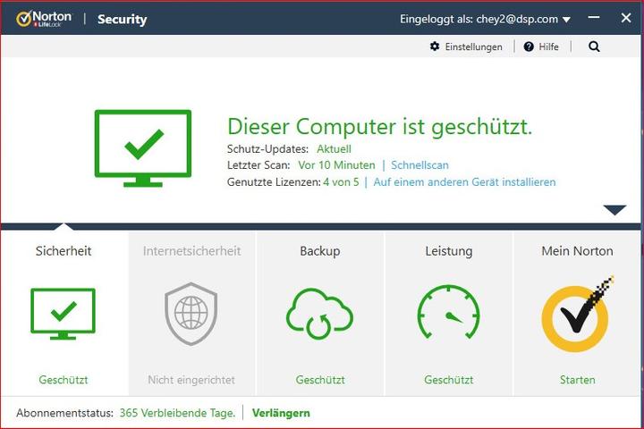 Produktbild Norton 360 Deluxe (5 User, 12 Monate)