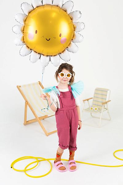 Actual product image Partydeco Foil balloon Sun, 90 cm, mix (1 pkt / 1 pc.) (1 x)