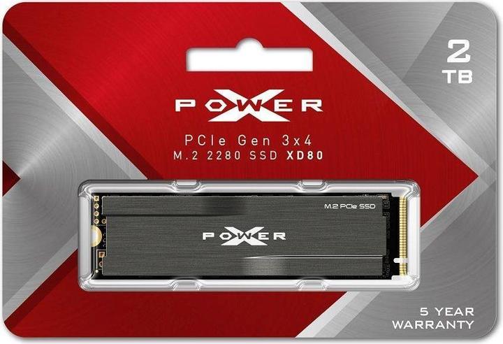 Actual product image Silicon Power XD80 (2000 GB, M.2 2280)