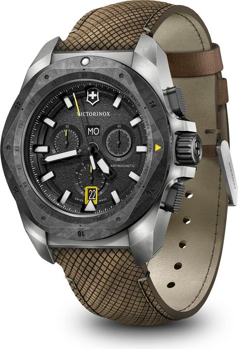 Produktbild Victorinox I.N.O.X. Chrono 43, SIR, BLK dial,BRN structured m (Swiss Made, Chronograph, 43 mm)