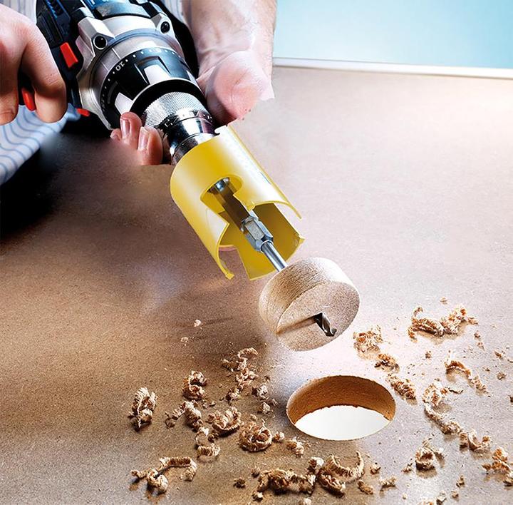 Actual product image Pro-Fit Hole saw Multipurpose Saw-Ø 80 mm Cutting depth 52 mm HSS Shank design hexagonal (80 millimetres)