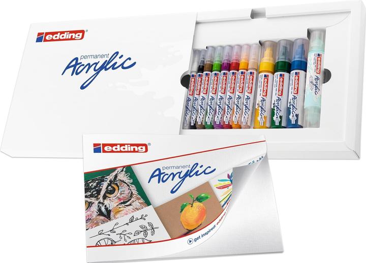 Actual product image Edding Acrylic marker starter set 12 pieces (Multicoloured, 10 mm, 12 x)